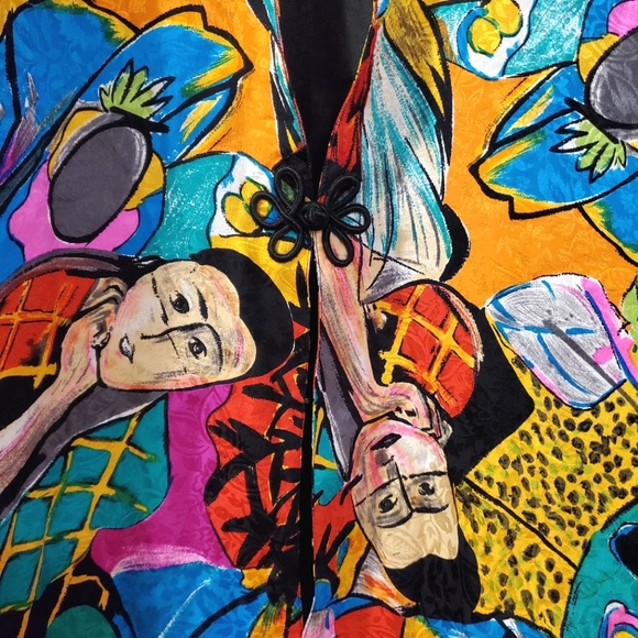 Diane Freis - Vintage Silk Duster Blazer - Picture 4 of 11